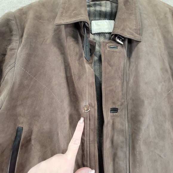 Brioni Bergdorf Goodman Italian Suede Leather Safari Jacket Men EU52/US42 Luxury - Picture 7 of 16